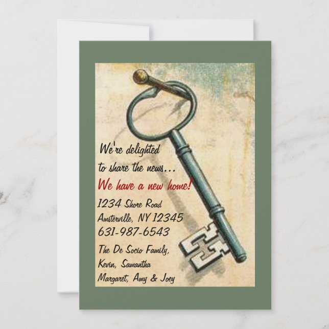 La clé - Faire-part mobile (Devant)