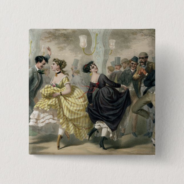 La Closerie de Lilas 2 Inch Square Button (Front)