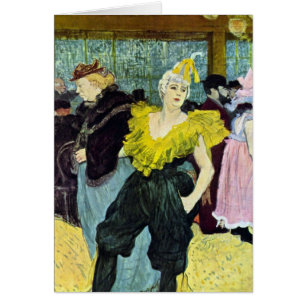 La Clownesse (Clown) Cha-U-Kao by Toulouse Lautrec