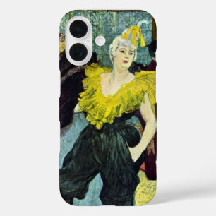 La Clownesse (Clown) Cha-U-Kao by Toulouse Lautrec iPhone 16 Case
