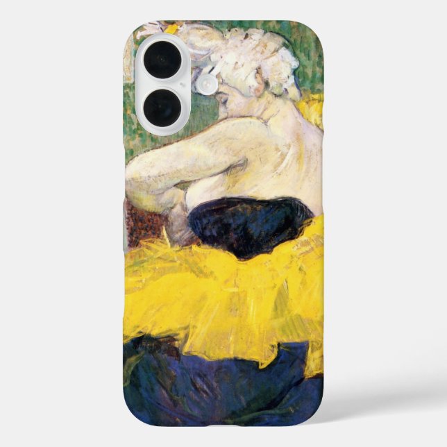 La Clownesse (Clown) Cha-U-Kao by Toulouse Lautrec Case-Mate iPhone Case (Back)