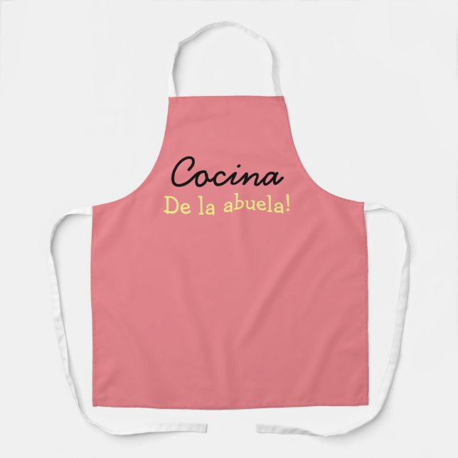 La cocinando la abuela apron (Front)