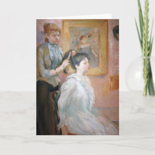 La Coiffure   Berthe Morisot Card