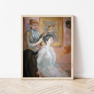 La Coiffure Berthe Morisot Poster