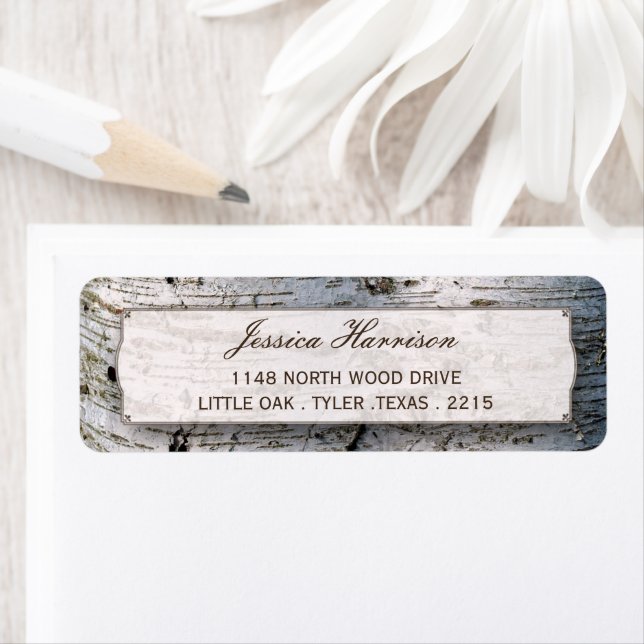 La collection de Mariages Rustic Silver Birch Tree (En situation)