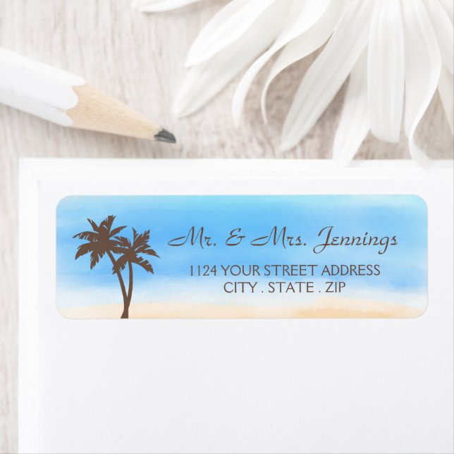 La collection de mariages Watercolor Beach (En situation)