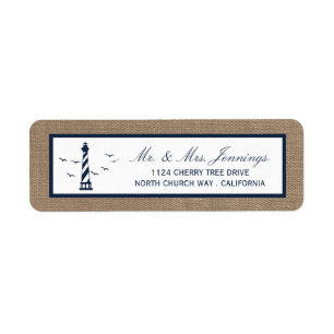 La collection Mariage de Burlap du phare nautique