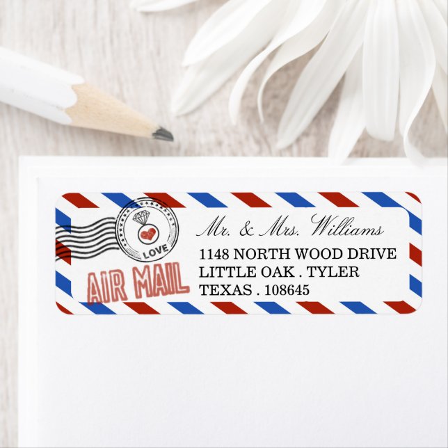La collection moderne de Mariages Airmail (En situation)