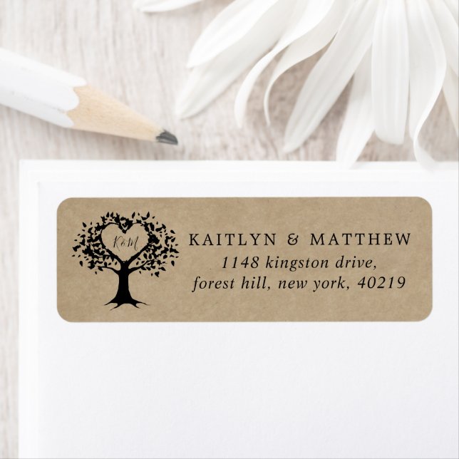La collection Rustic Heart Tree Mariage (En situation)