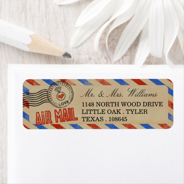 La collection Vintage de Mariages Airmail (En situation)
