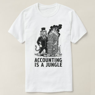 "La comptabilité est une jungle" T-shirt drôle de