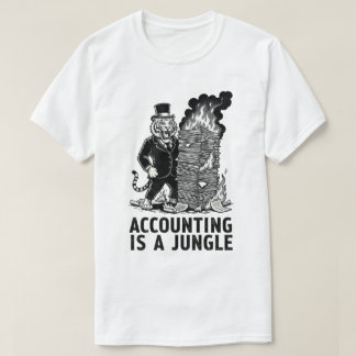 "La comptabilité est une jungle" T-shirt drôle de 