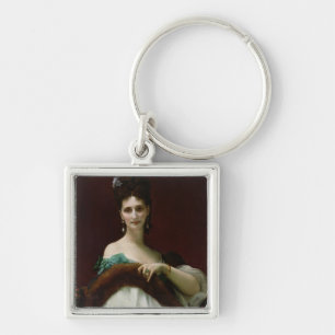 La Comtesse de Keller, 1873 Keychain