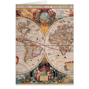 La conception antique vintage de carte de Vieux