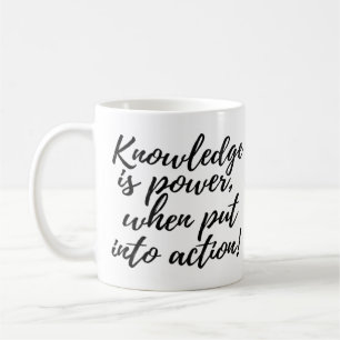 La connaissance est Power Coffee Cup Mug