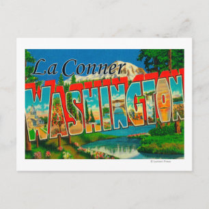 La Conner, Washington - Large Letter Scenes Postcard
