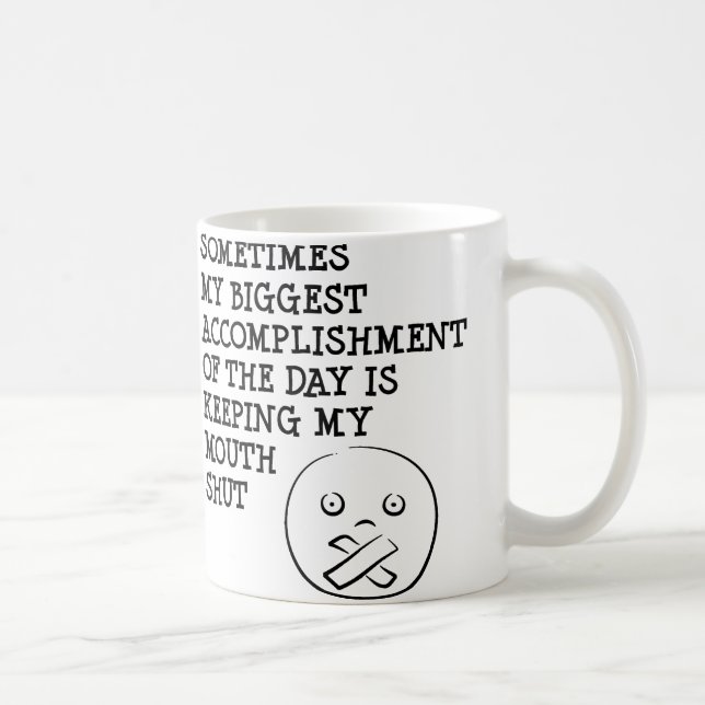 La conservation de ma tasse drôle fermée par (Droite)