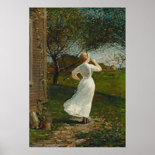 La Corne du dîner - Winslow Homer Poster d'Art