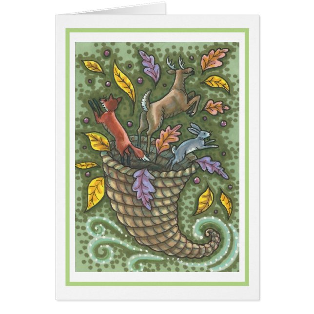 LA CORNUCOPIE DE LA NATURE MERCI CARTE DE SALUT B (Devant)