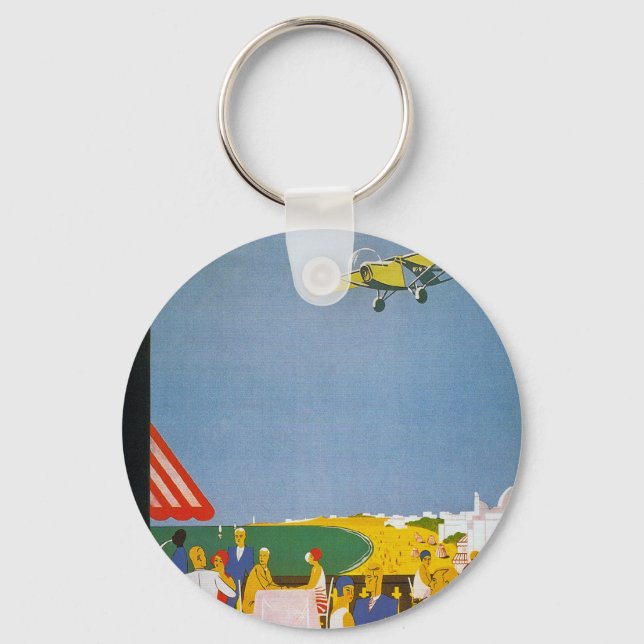 La Cote Basque Par Avion Keychain (Front)