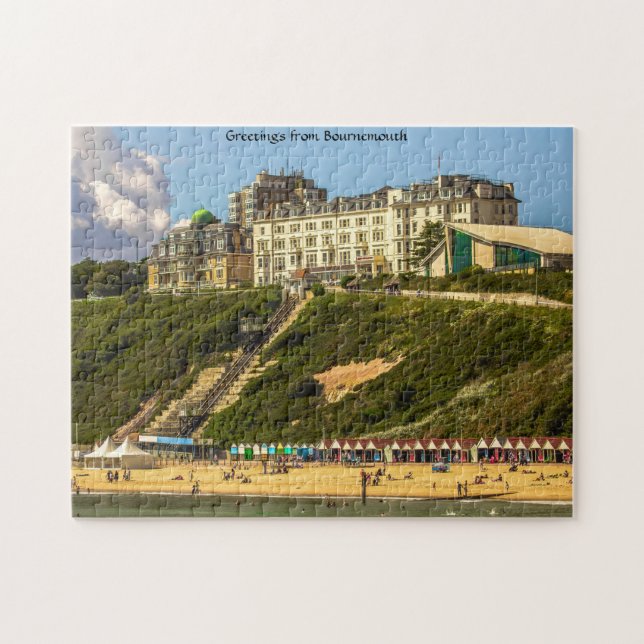 La côte de Bournemouth. puzzle (Horizontal)