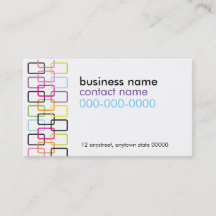 La couleur lie le carte de visite