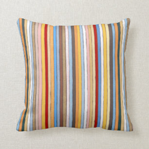 La couleur multi barre le coussin décoratif