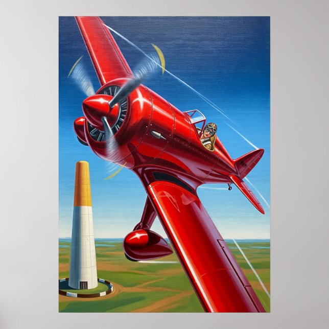 LA COURSE AÉRIENNE (The Air Race) Poster (Front)