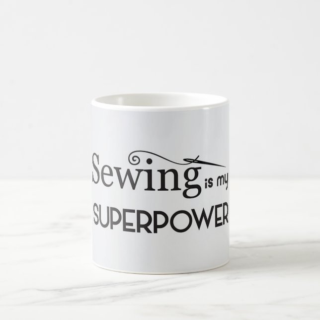 La couture est ma tasse de café de super pouvoir (Centre)