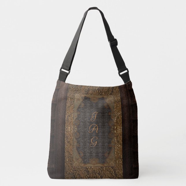La couverture de livre rustique met en sac le cuir (Devant)