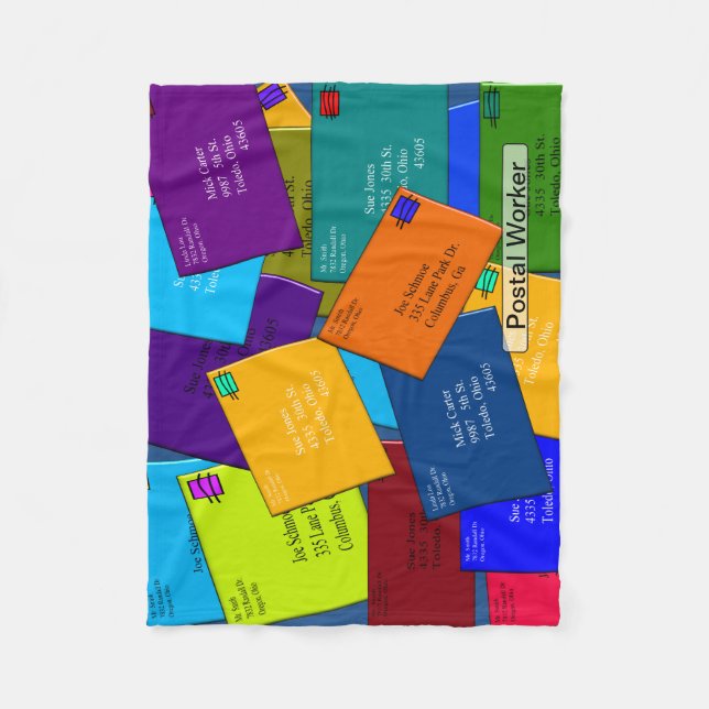 La couverture d'ouatine de travailleur postal (Devant)