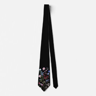 La cravate botanique "Midnight Meadow"