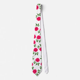 La cravate de rose rouge