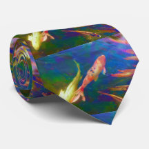 La cravate des hommes d'art de poissons de Koi