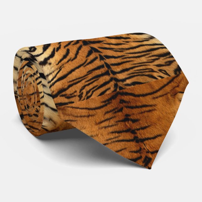 La cravate des hommes de peau de tigre sibérien de (Roulé)