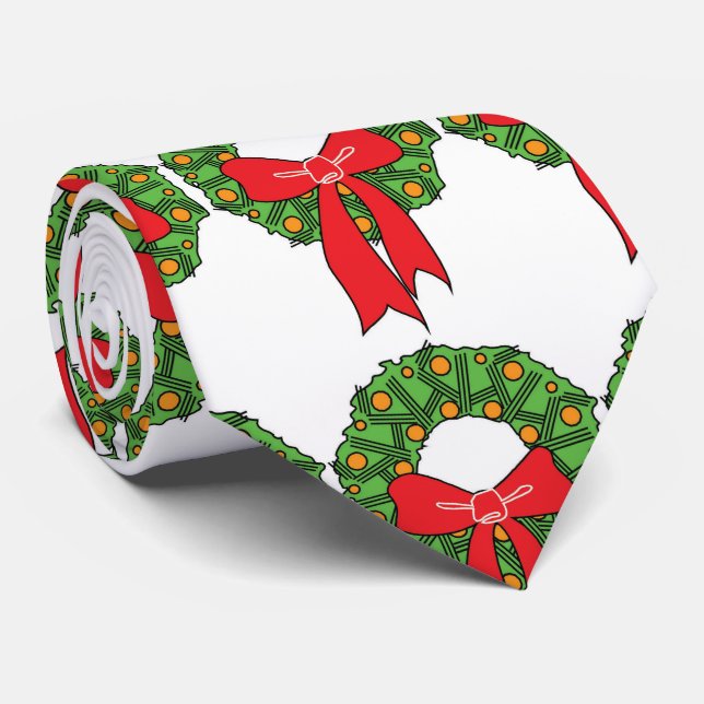 LA CRAVATE "ULTIME" DE NOËL "WREATH" (Roulé)