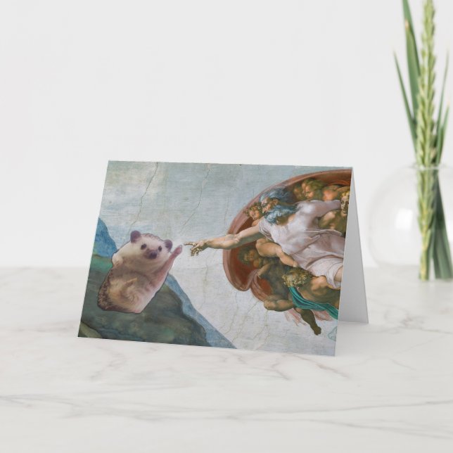 La création de la carte de hérisson par Michel-Ang (Devant)