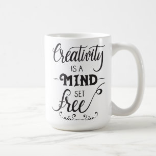 La créativité est un état d'esprit libre Mug