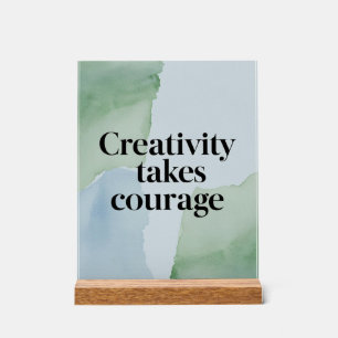 La créativité exige du courage