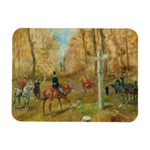 La croisee des chemins, 1883 (oil on canvas) magnet