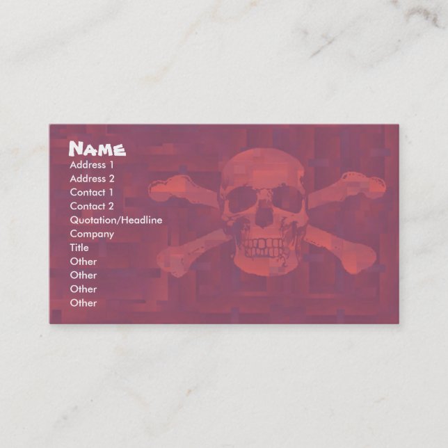 La croix désosse la carte d'affaires/profil (Devant)