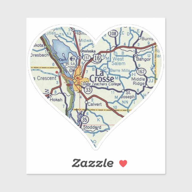 La Crosse WI Classic Map (Sheet)