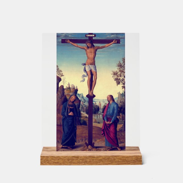 La Crucifixion avec la Vierge par Pietro Perugino (Recto)
