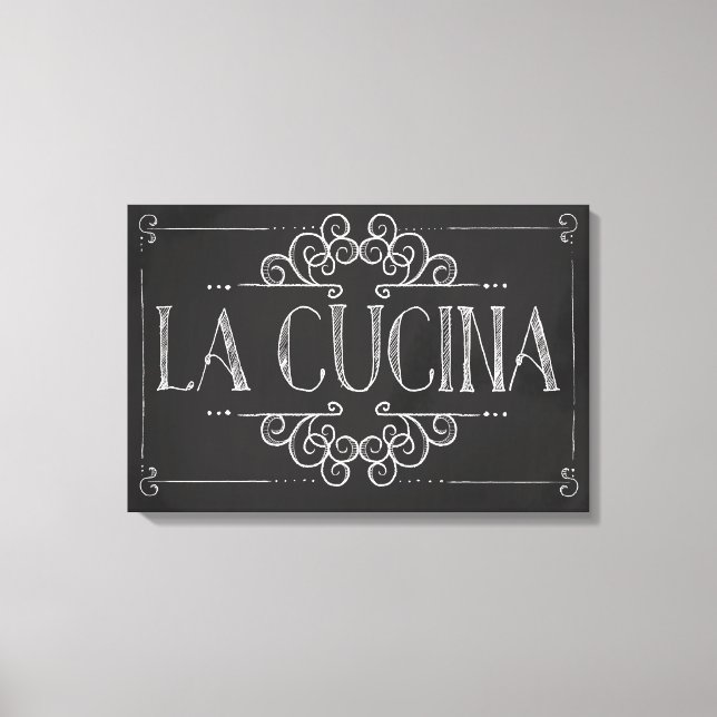"La Cucina" Canvas Print (Front)