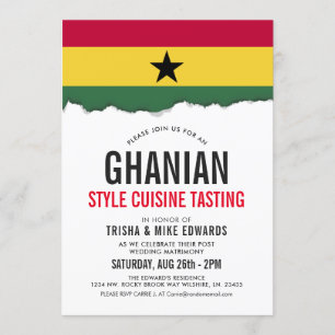 La Cuisine À Thème Ghanéenne Invitation du drapea
