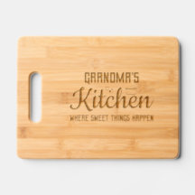 La cuisine de grand-mère où des choses douces arri