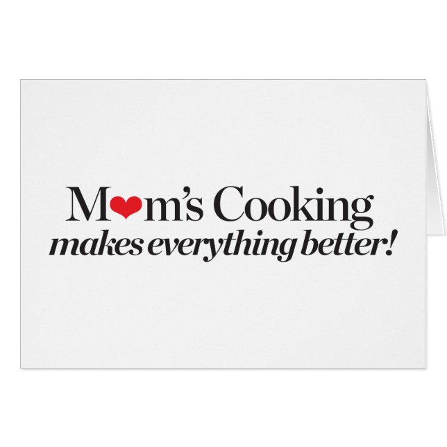 La cuisine de la maman rend tout meilleur (Devant horizontal)