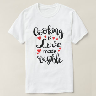 La cuisine Est Amoureuse Fabriquée En T-Shirt Visi