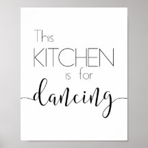 La cuisine est pour danser Poster