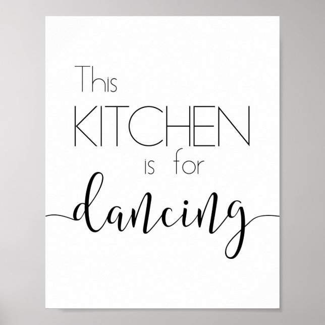 La cuisine est pour danser Poster (Devant)